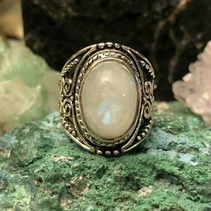 Moonstone Ring Size 6 Sterling Silver 925 *NEW*